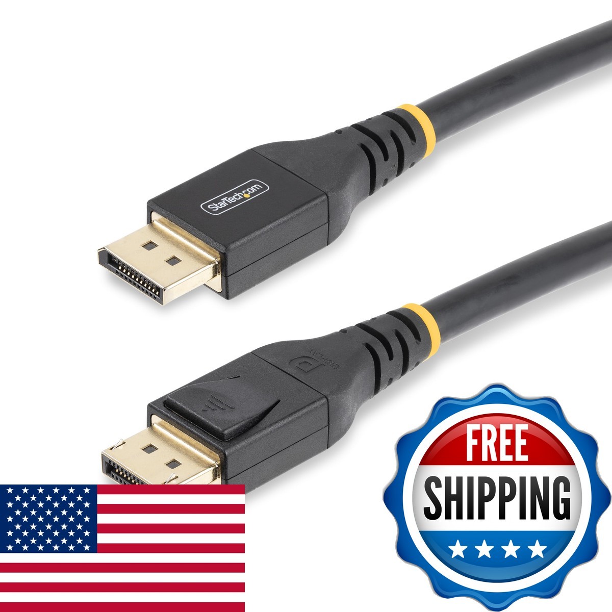 StarTech 33ft Active DisplayPort 1.4 Cable 8K 60Hz HDR10 4K 120Hz