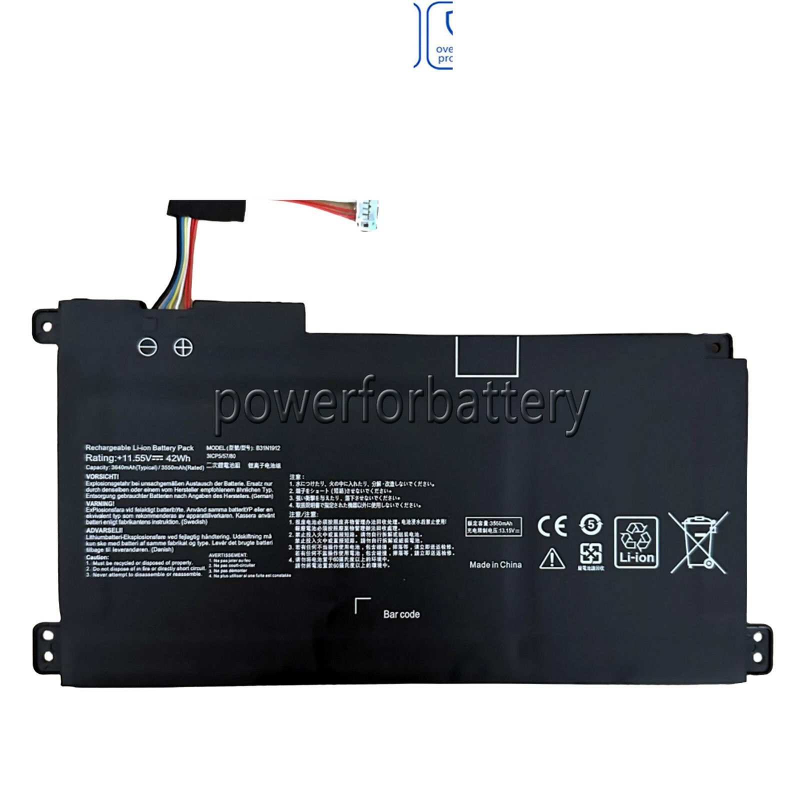 B31N1912 Li-ion Battery for AS  VivoBook E410 E410MA L410MA E510 E510MA L510MA