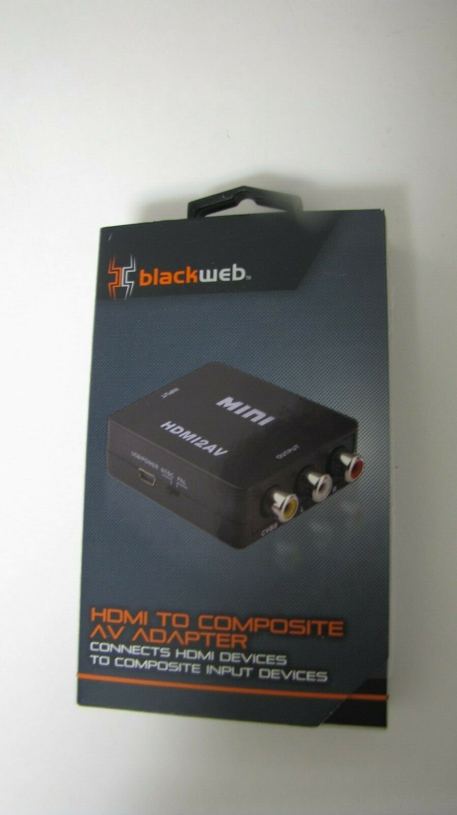 Blackweb HDMI To Composite AV Adapter 1080p NIB BWA18AV004