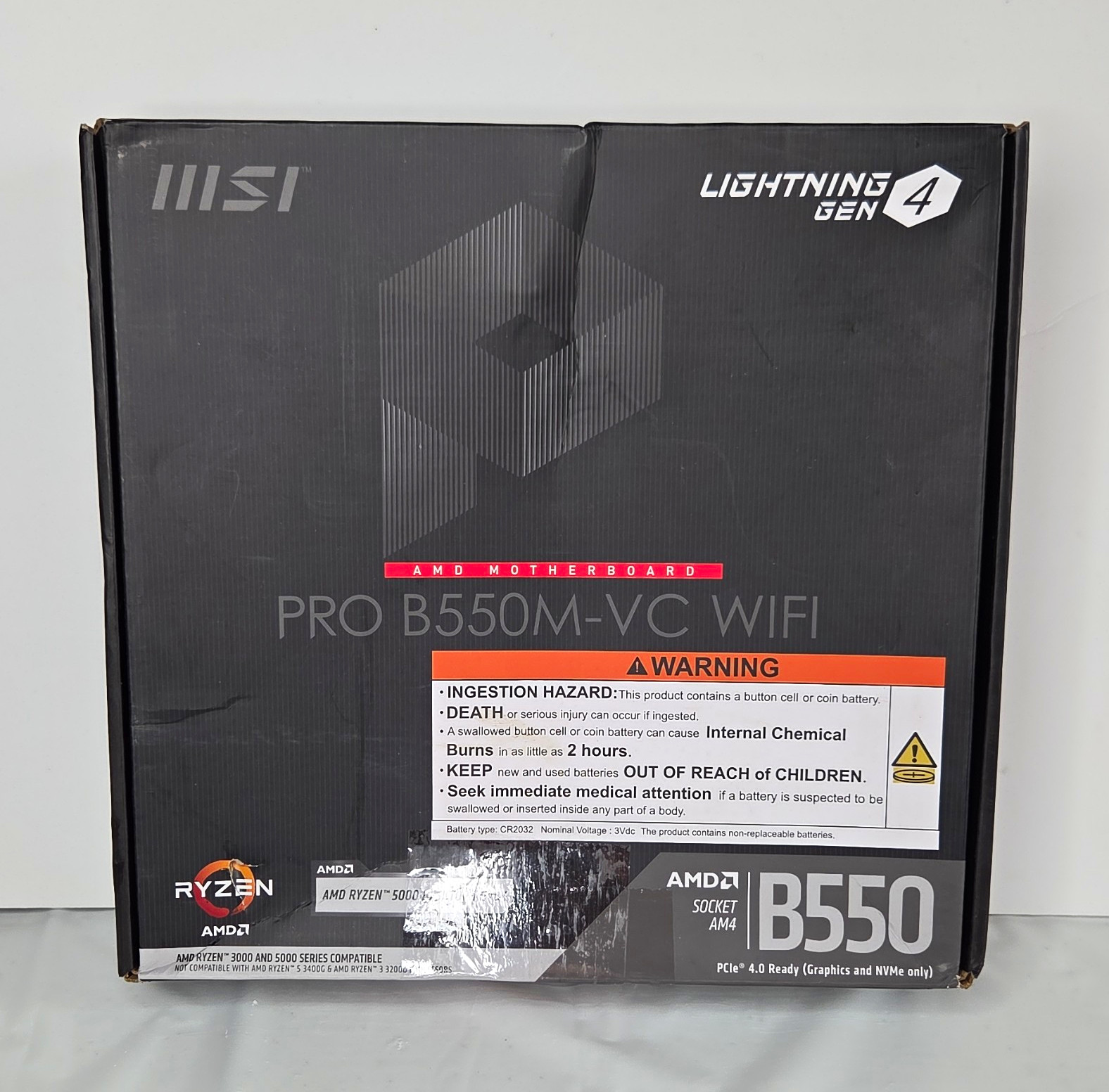 MSI PRO B550M-VC WIFI AM4 B550 MicroATX Motherboard DDR4 Gaming