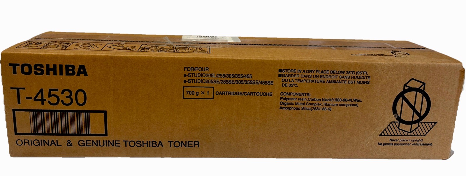 Genuine Toshiba T-4530 Black Toner Cartridge e-STUDIO 205L 255 305 355 455 OEM