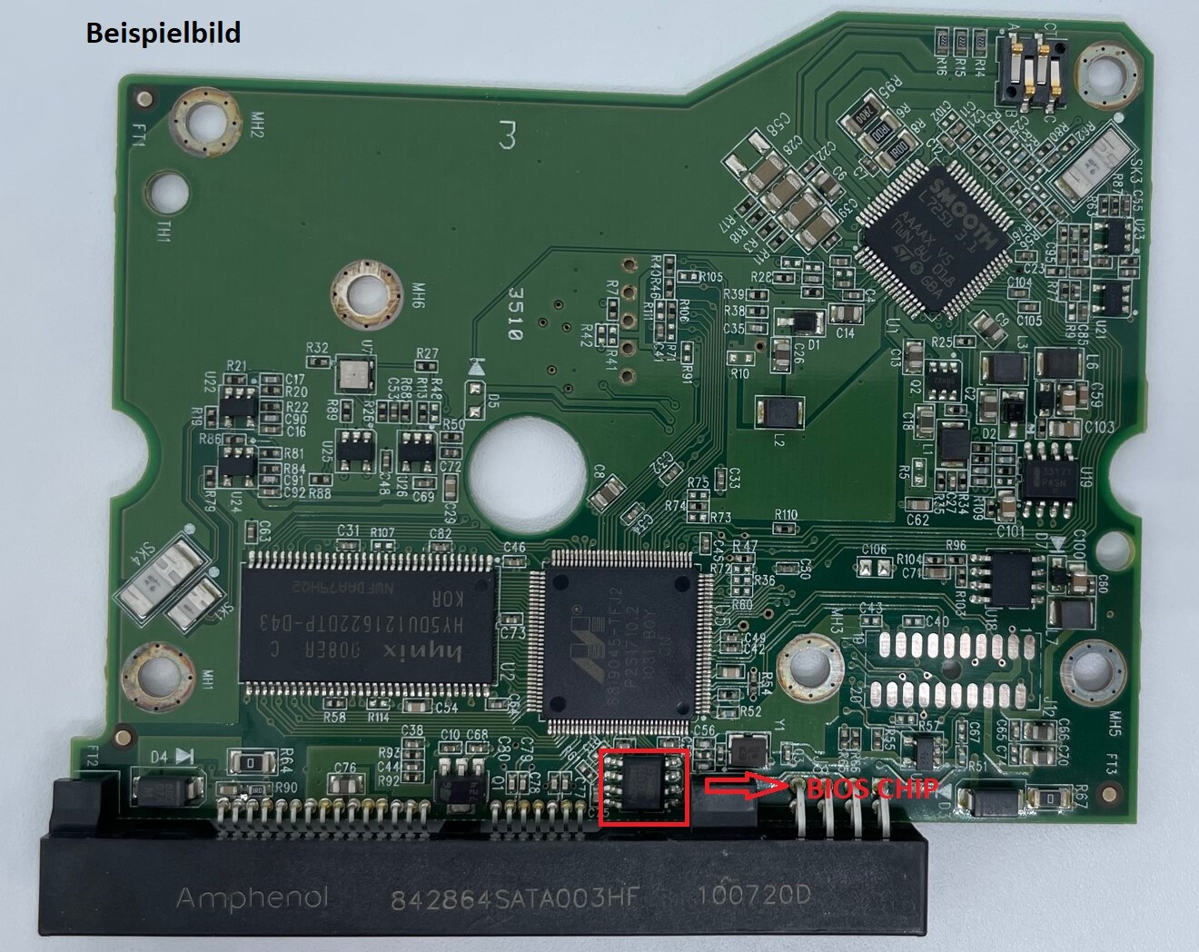 Western Digital PCB Logic Board - Circuit Board - 2060-771624-003 REV A
