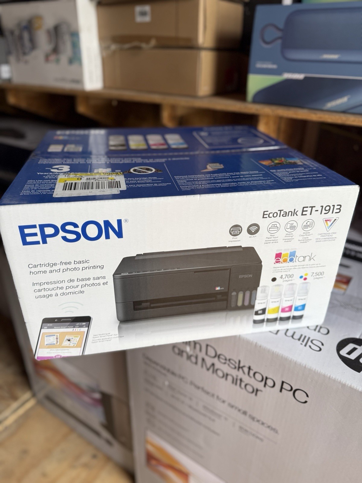 Epson EcoTank ET1913 All-in-One Wireless Color Single-Function Supertank Printer
