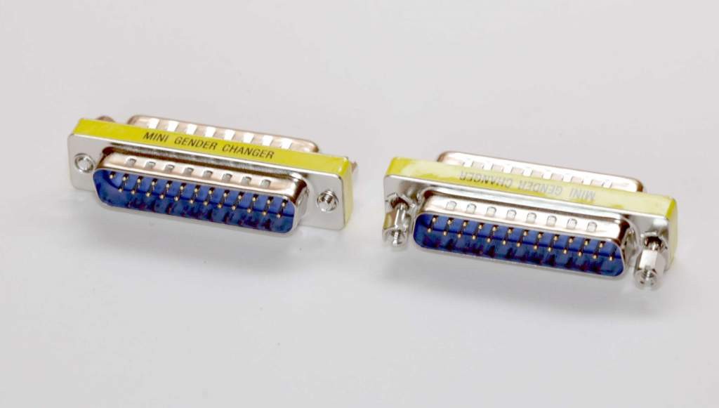 DB25 Male to Male Slimline Gender Changer