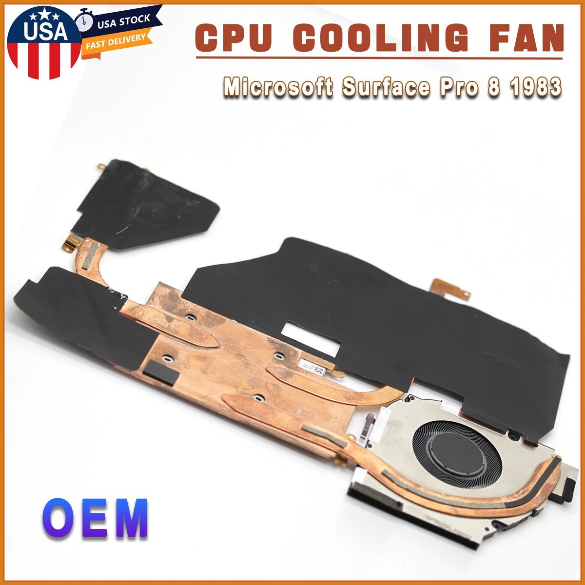 Original Internal CPU Cooling Fan w/Heatsink TO Microsoft Surface Pro 8 13" 1983