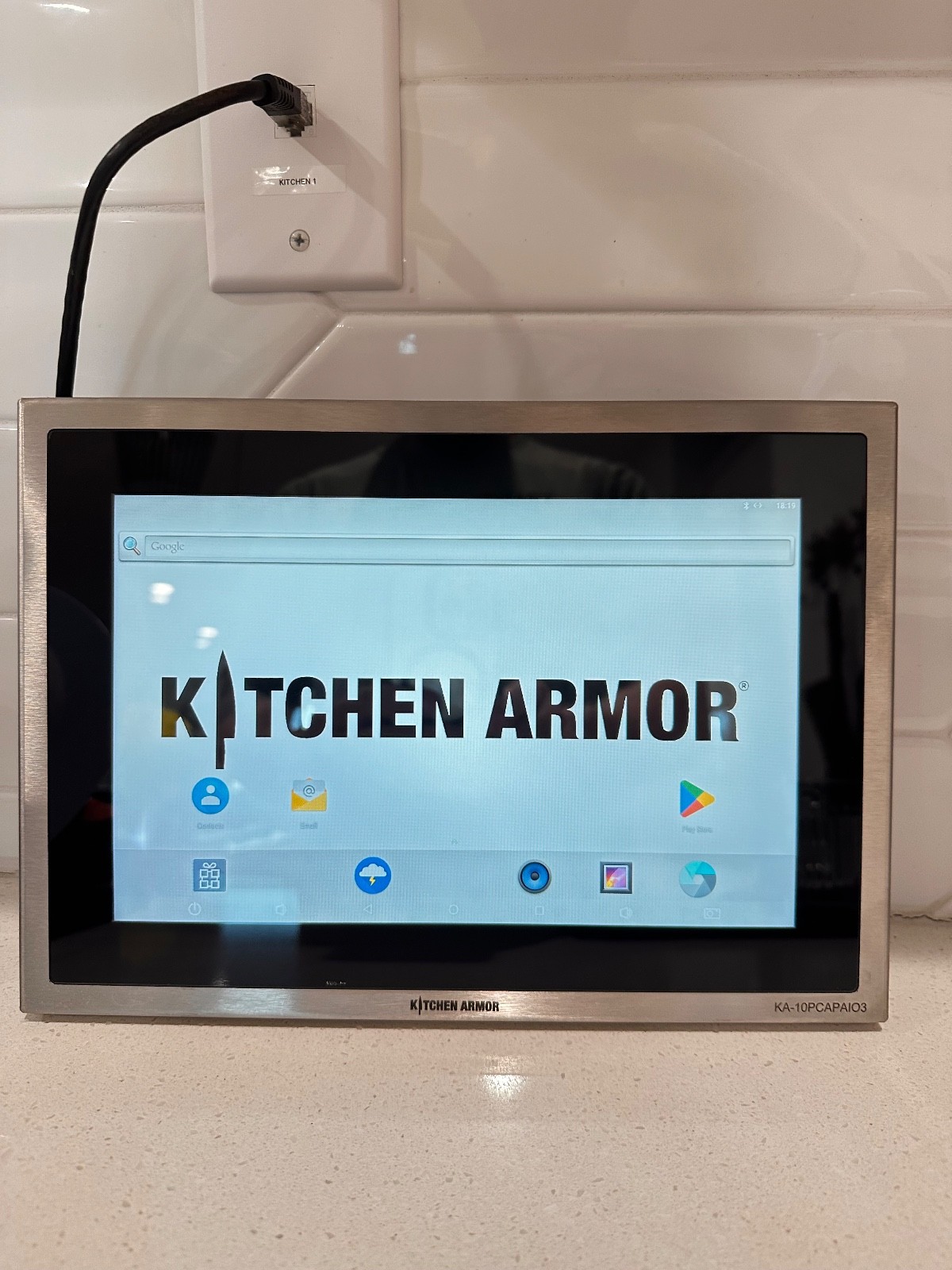 Kitchen Armor KA-10PCAPAIO3 APOE+ 10” ANDROID STAINLESS STEEL POE+ WITH TOUCH