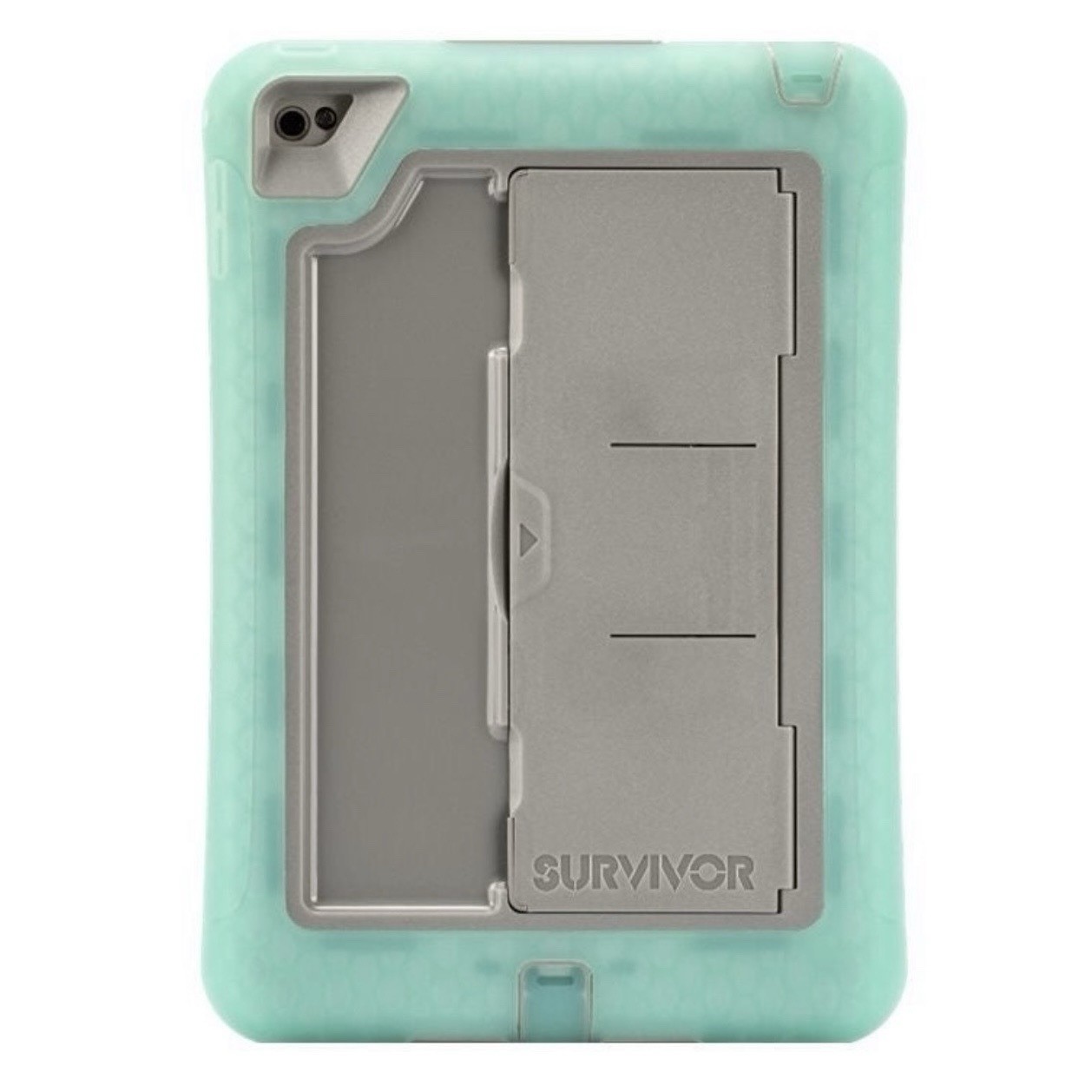 Griffin Survivor Slim Rugged Case for Apple iPad Mini 4 - Turquoise/Gray