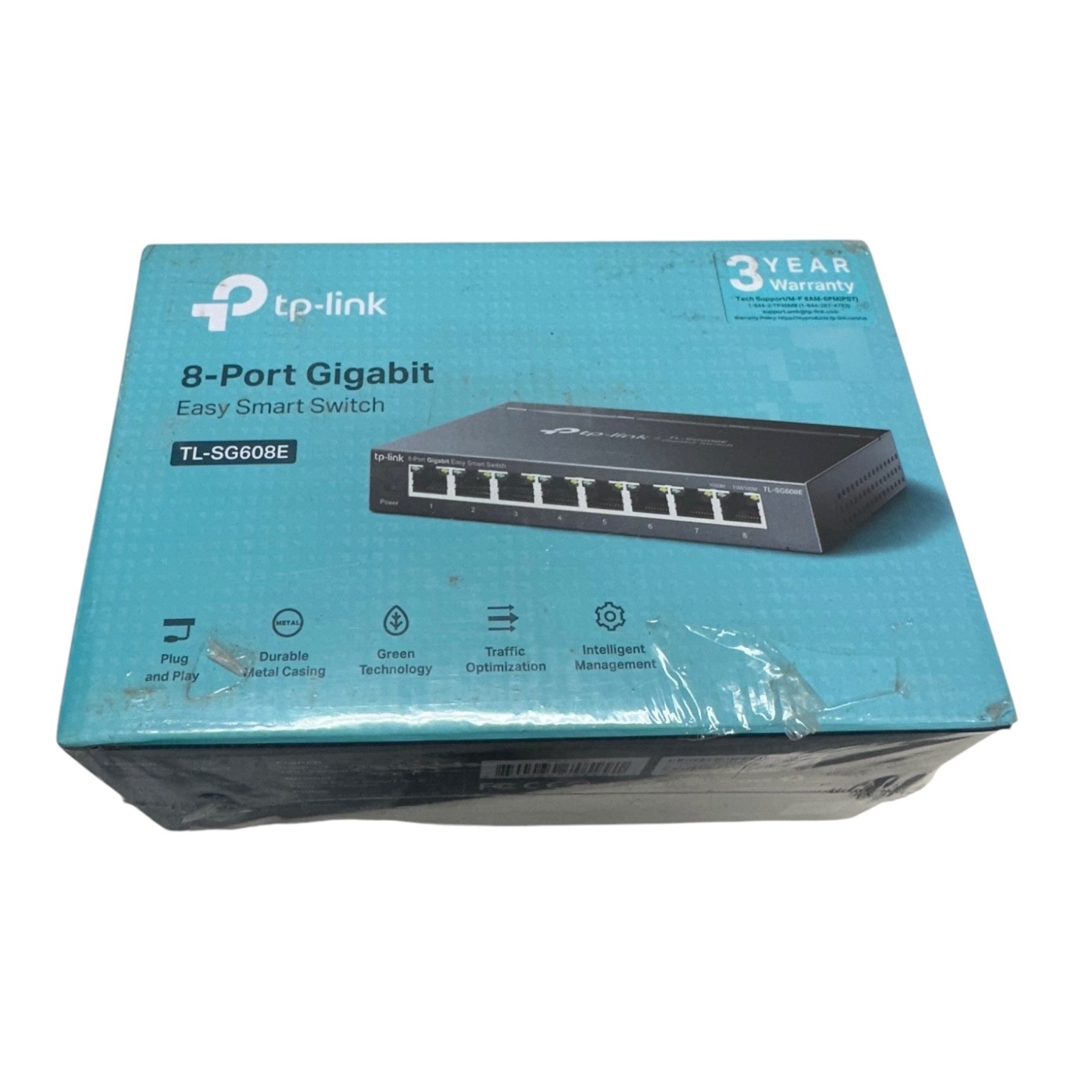 New Tp-Link TL-SG608E, 8-Port Gigabit Easy Smart Switch 🔥Fast Shipping🔥