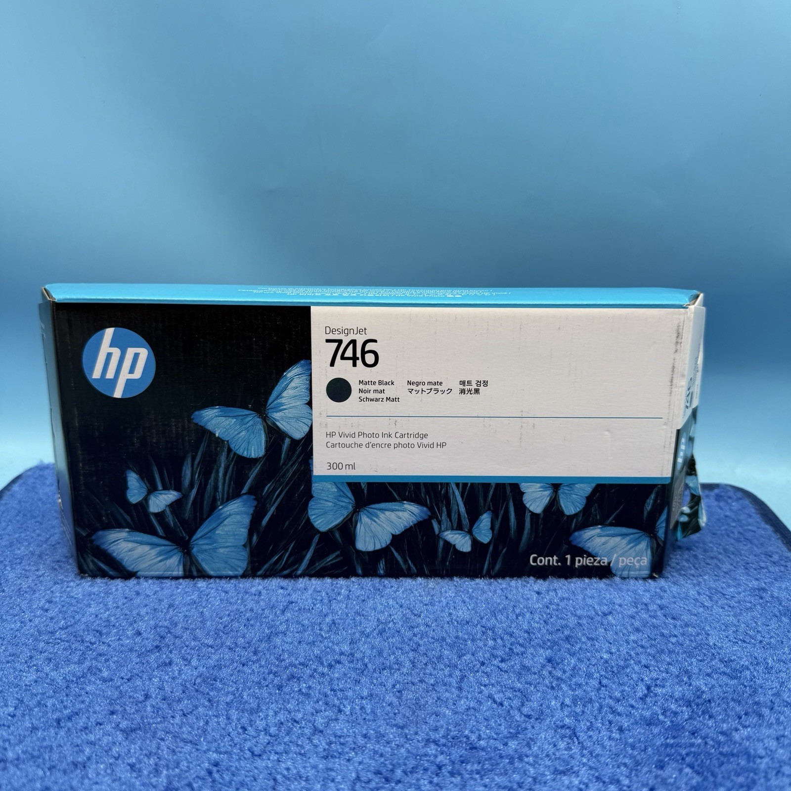Genuine HP DesignJet 746 Matte Black Ink Cartridge P2V83A (Exp AUG 2028)