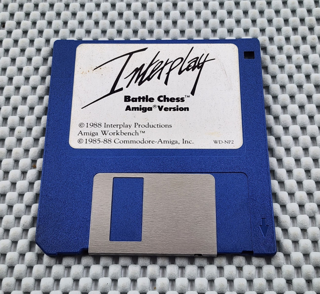 Interplay Battle Chess Amiga Version VTG 1988 Interplay 3.5" Floppy Disk