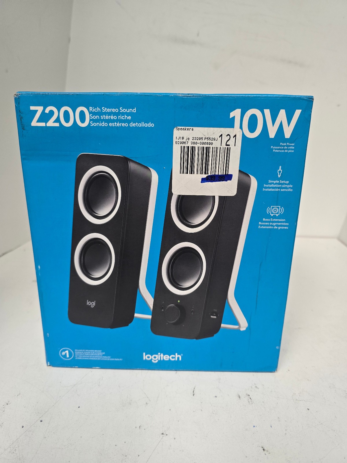 BRAND NEW Logitech Z200 Multimedia Pair of Speakers Black PC Desktop