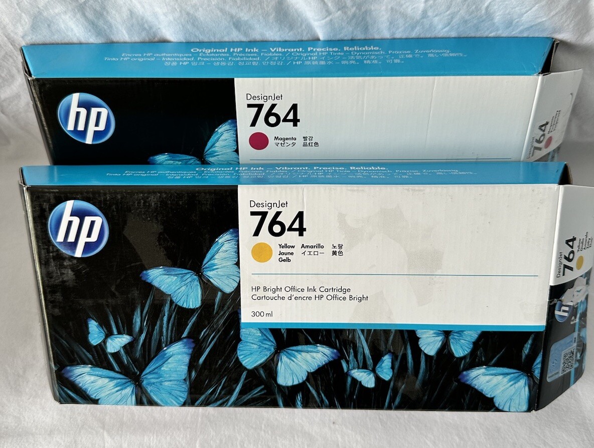 HP 764 300-ml  2 Yellow 1 Magenta