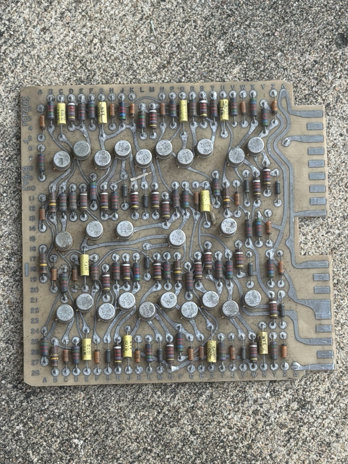 Vintage 1960s UNIVAC 5012433Mainframe Computer Circuit Board Edge Card