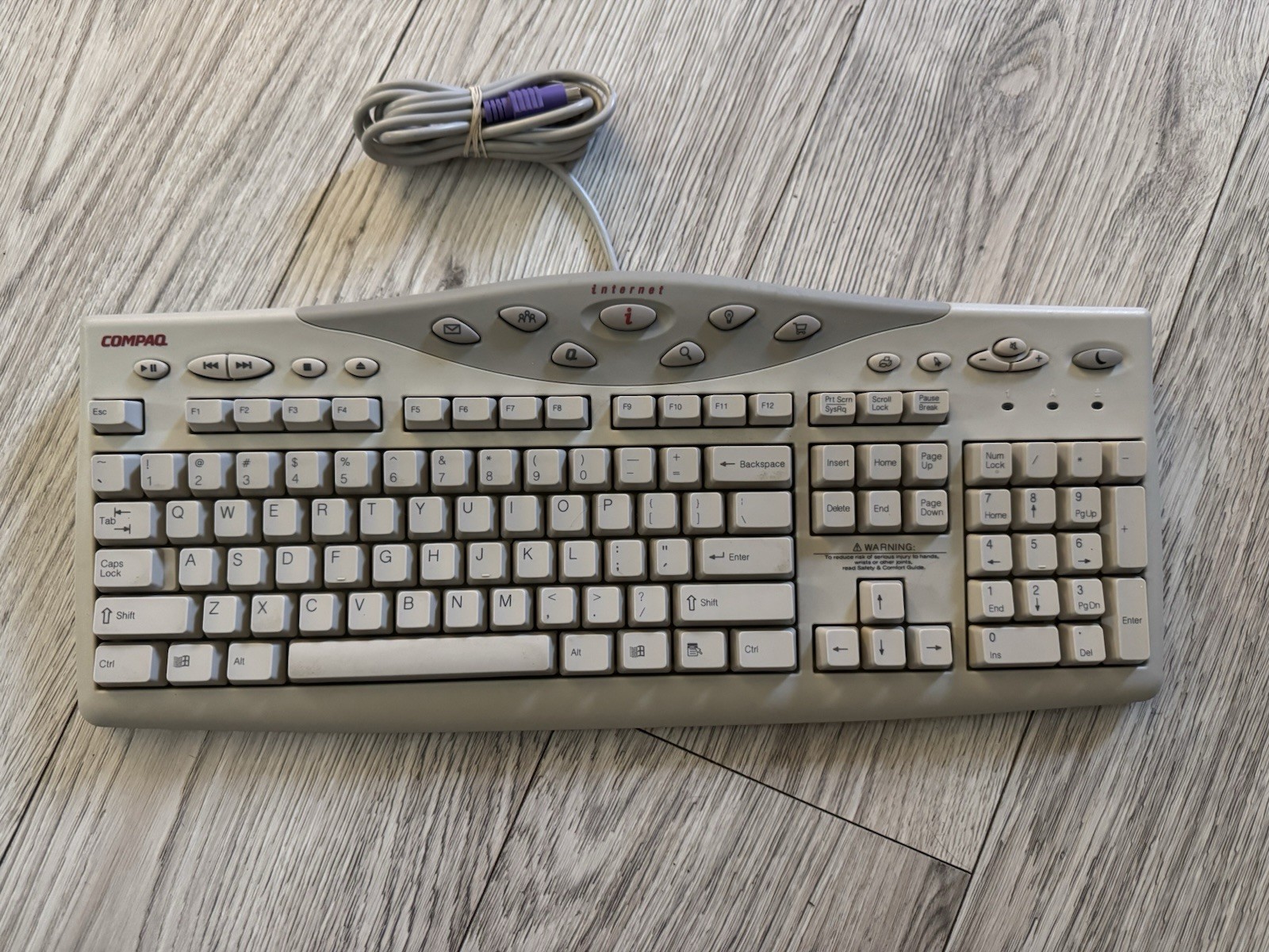 Vintage Compaq Internet Keyboard SK-2800 Numeric Keyboard