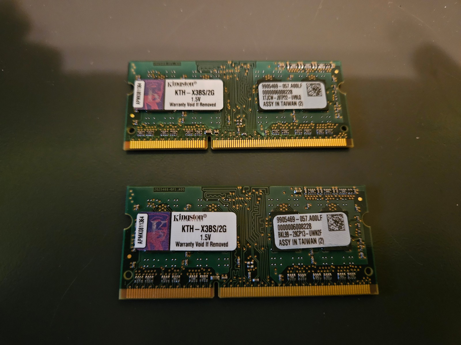 Laptop RAM Memory 2GBx2 4GB Total Used. KTH-X3BS/2G Kingston