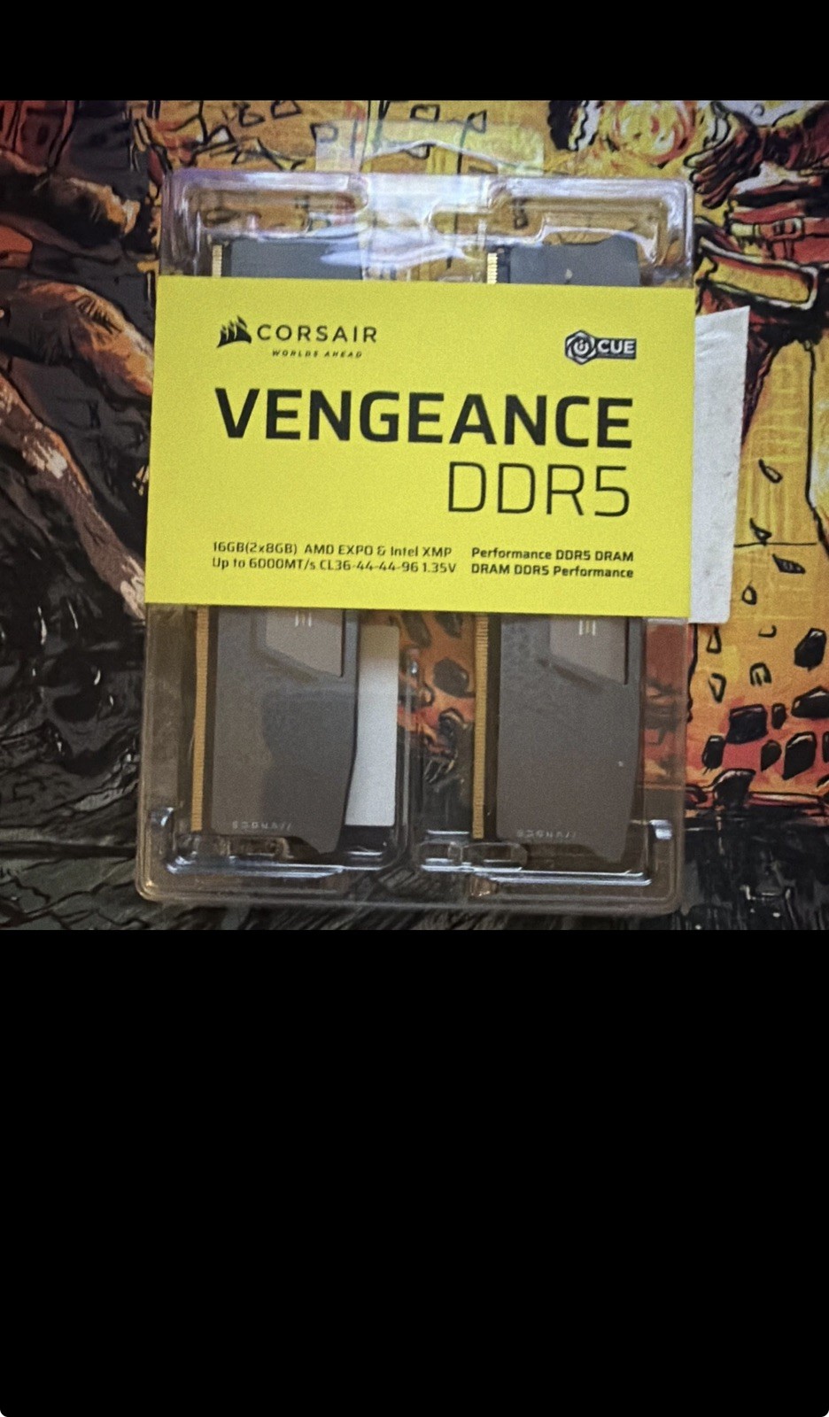 Corsair Vengeance 16GB (2x8GB) DDR5-6000 DIMM RAM AMD EXPO Intel XMP