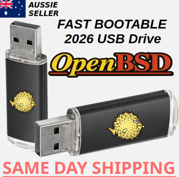 OpenBSD Latest Version Bootable USB Flash Drive Fast Installer Recovery Fix