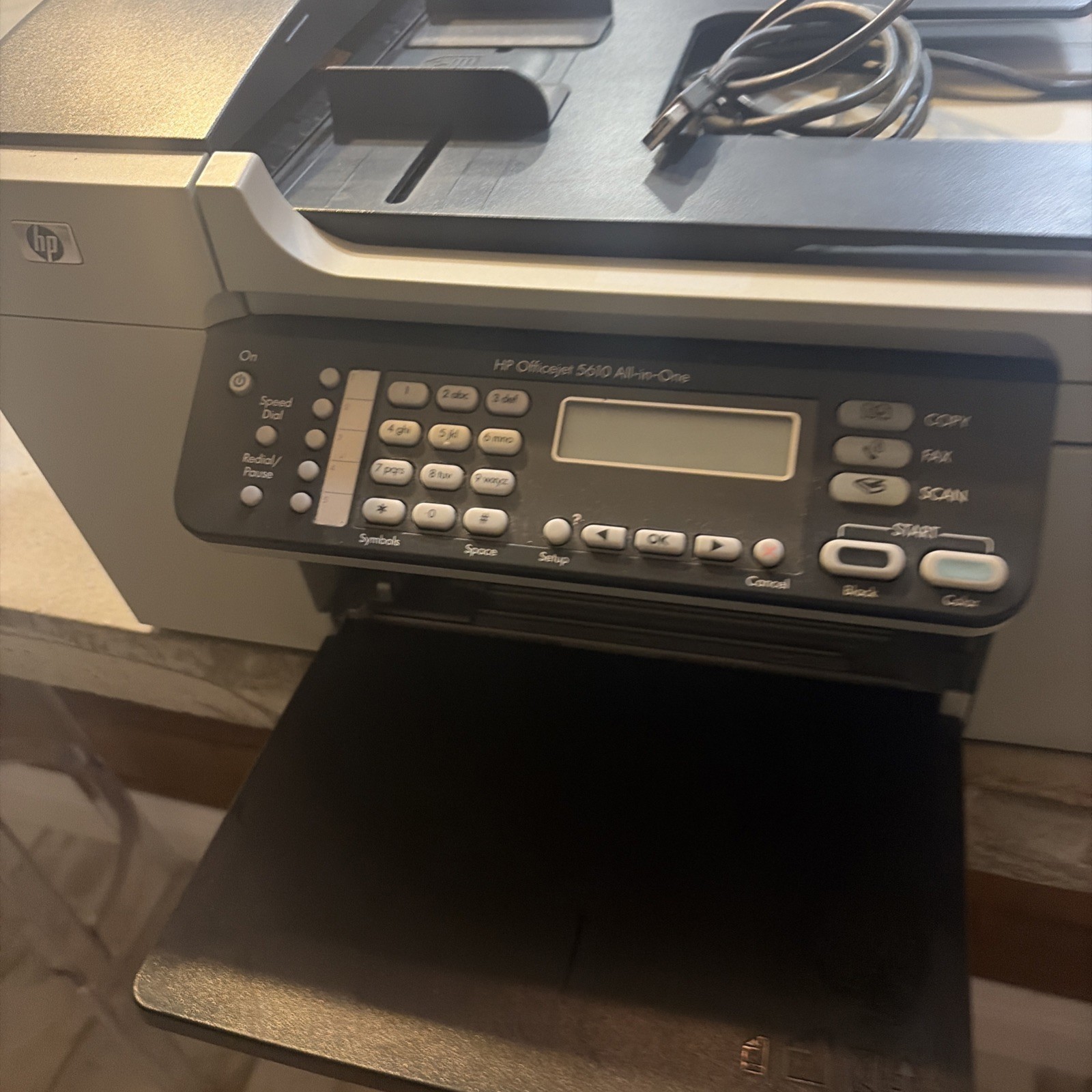 HP 5610 All-In-One Inkjet Printer Tested Low Print Count Needs Ink 