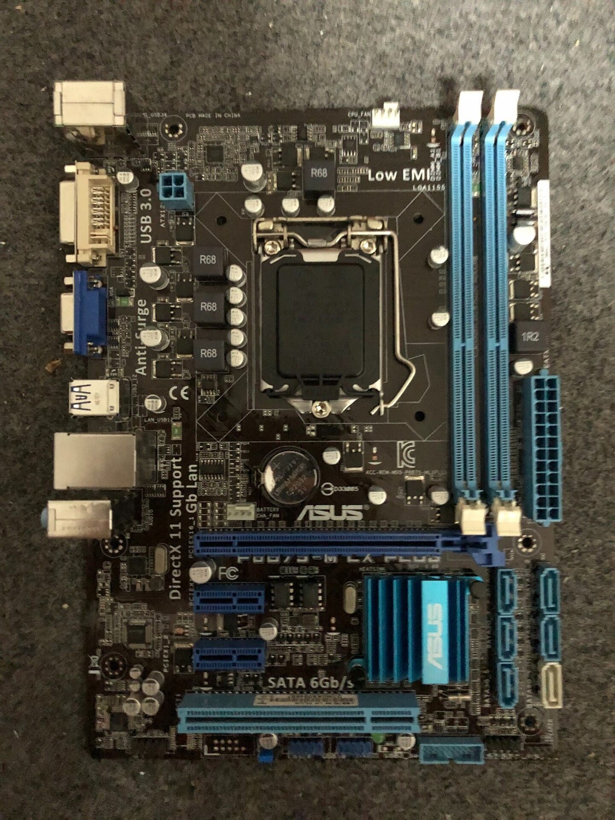 ASUS P8B75-M LX PLUS LGA1155 M-ATX DDR3 VGA HDMI DVI Motherboard