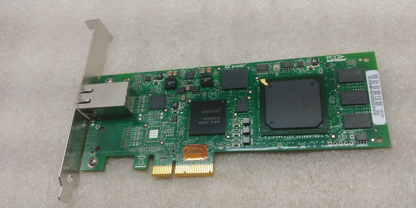Dell QLogic QLE4060C Single Port PCI-e GigaBit Network Adapter IX4010402-01 F SH