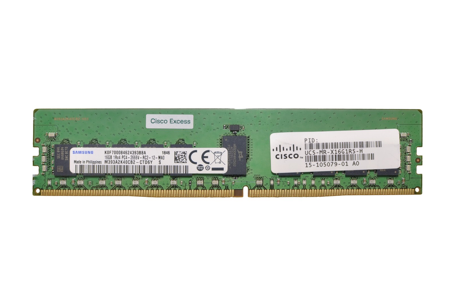 RAM Samsung 16GB 1Rx4 PC4-21300V-R DDR4 RDIMM 2666MHz M393A2K40CB2-CTD