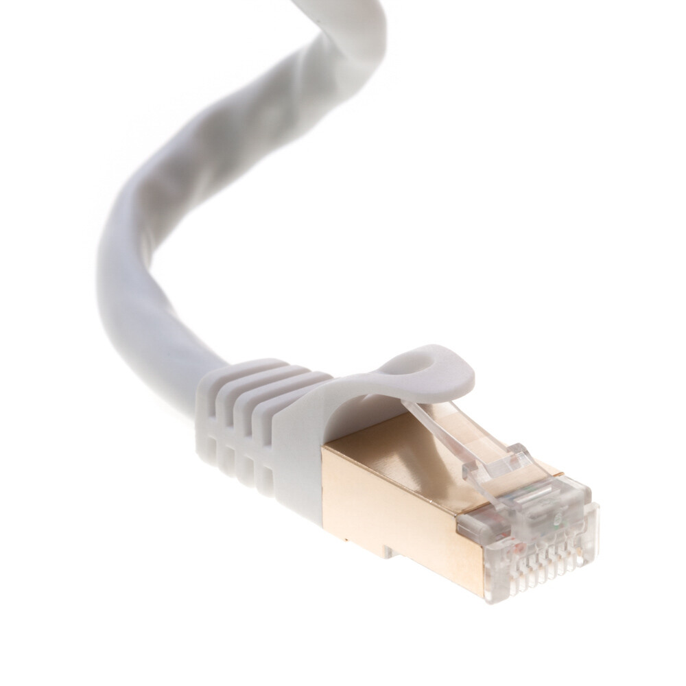 Cat7 S/FTP Ethernet Patch Cord Copper LAN Network Wire 50FT-200FT Multi LOT