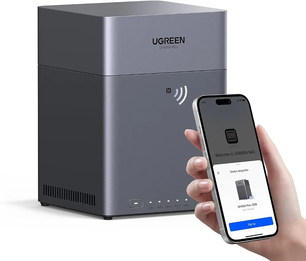 UGREEN NASync DH4300 Plus Storage Hub with HDMI Cable
