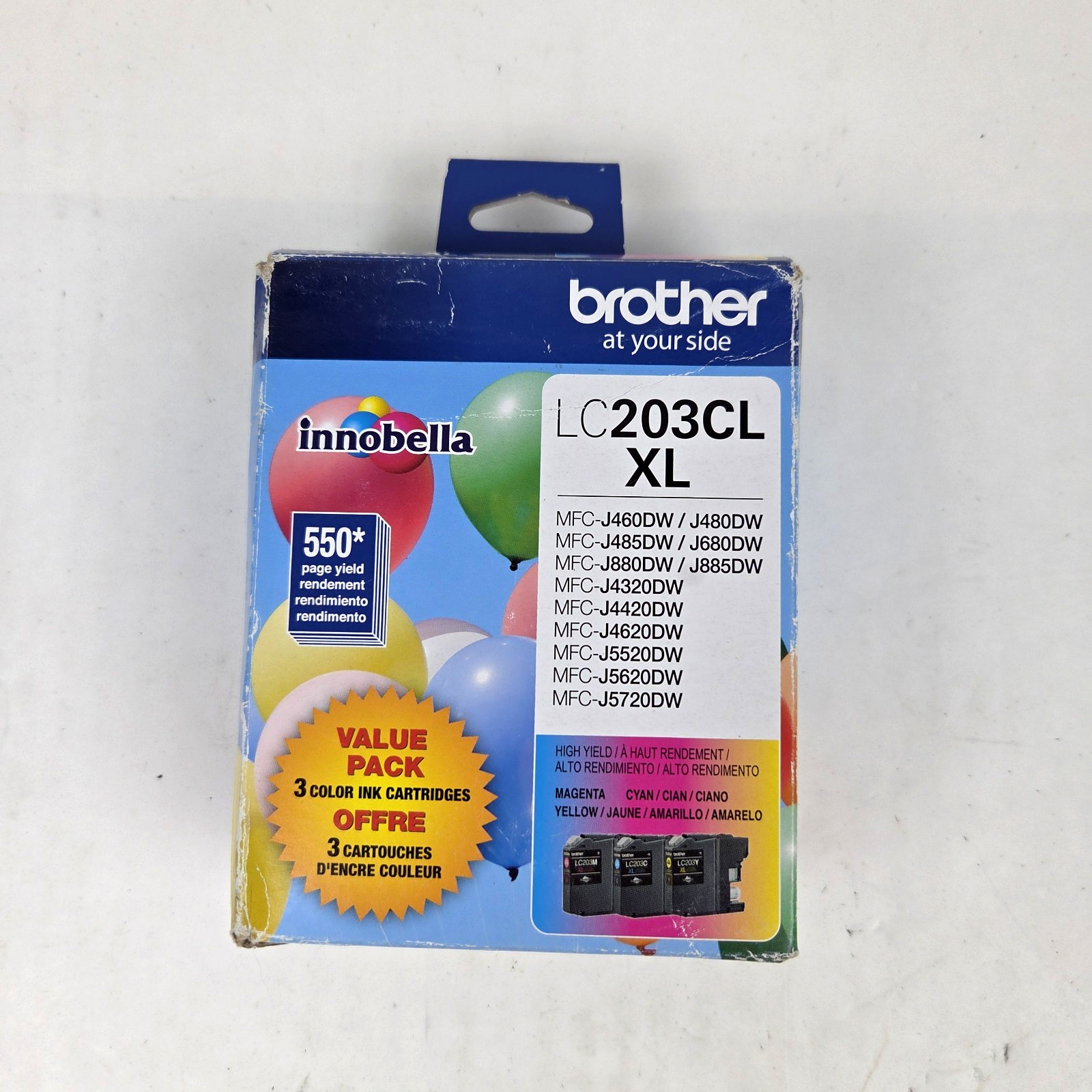 Brother LC203CL XL Ink Cartridge 3 Color Set 2016