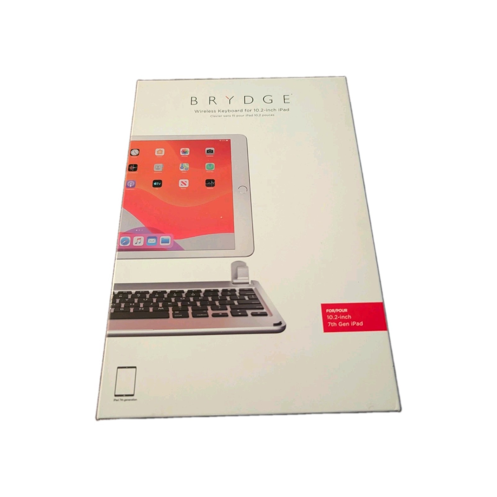 Brydge Wireless Keyboard For Apple iPad 10.2" 7th 8th & 9th Gen Silver New