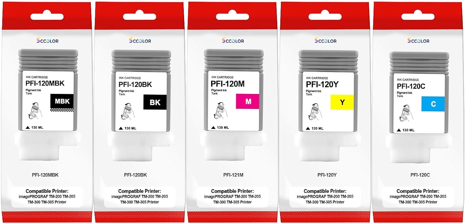 PFI-120 Ink Cartridge for Canon imagePROGRAF TM-200, TM-205, TM-300 & TM-305