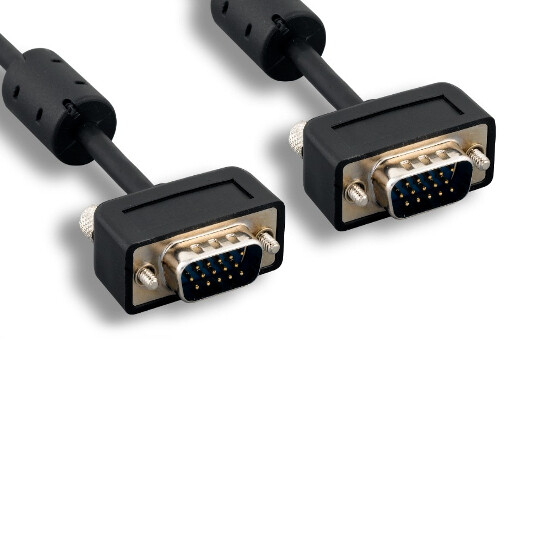 6 Feet Slim SVGA Video Cable 32AWG 15Pin Male to Male HDTV PC Monitor Projector