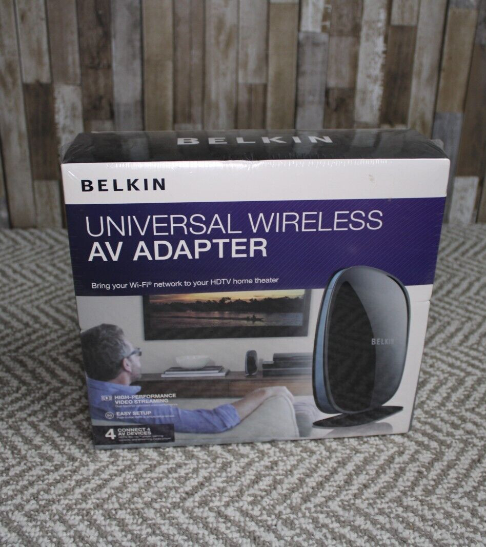 New - Belkin Universal Wi-fi Dual Band High Performance AV Adapter Universal 