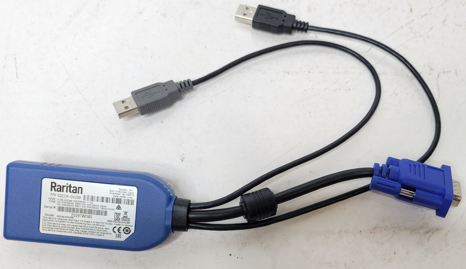 Raritan  VGA USB Computer Interface Module for KVM Switches D2CIM-VUSB