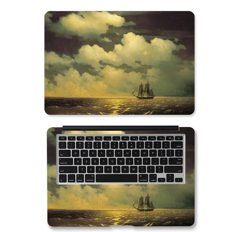 DIY Sunset Sea Laptop Skin Sticker 12/13/14/15/17 Inch for MacBook/HP/Acer/Dell