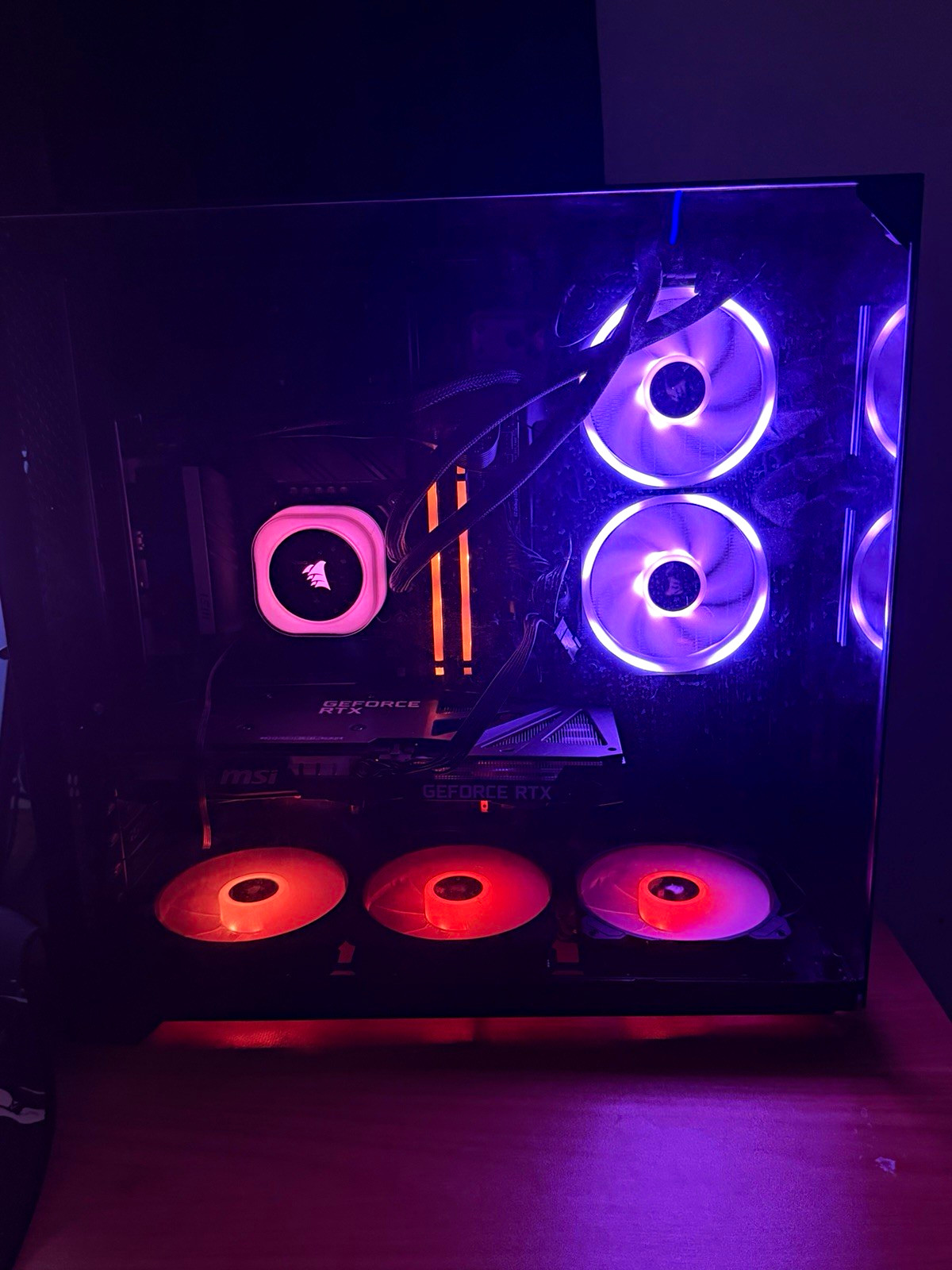Intel i7-12700KF 32GB ram rtx 3060 1tb ssd win11 pro rgb liquid tower