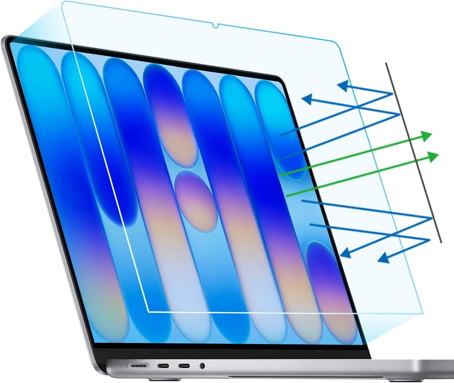 2-Pack Anti Blue Light Matte Screen Protector Compatible with 2026 MacBook Neo 1