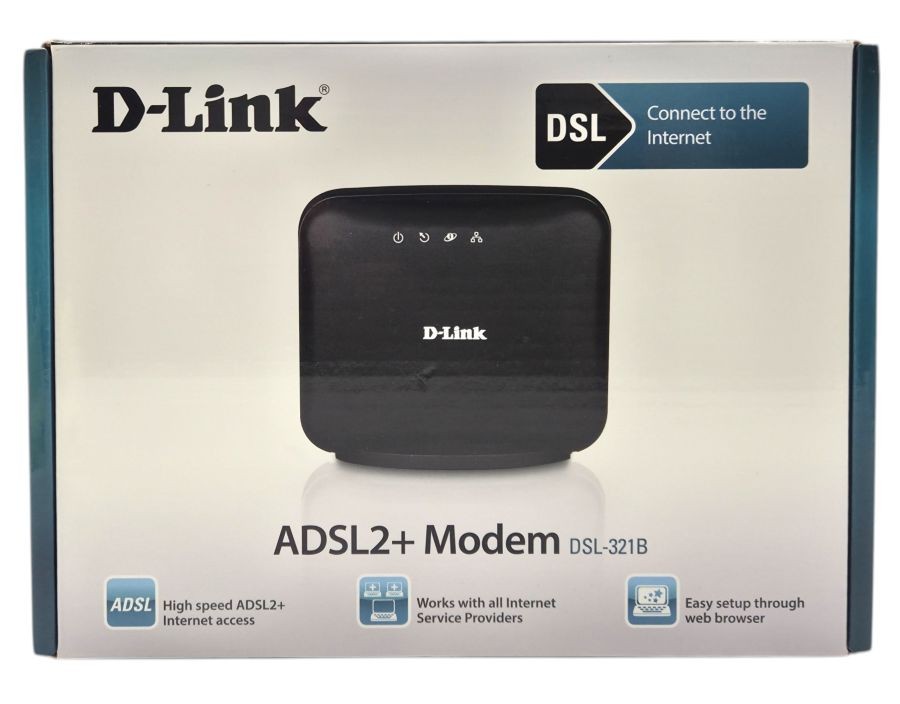 D-Link ADSL2+Modem DSL-321B Ethernet Broadband Modem