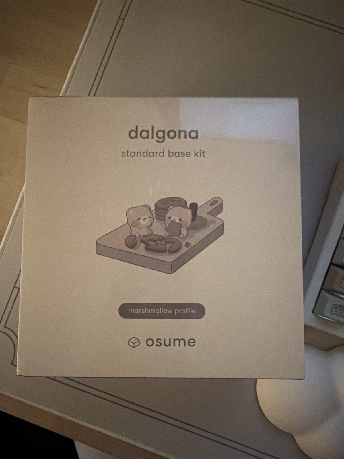 Osume Dalgona Standard Base Kit with Marshmallow Profile Keycap Set