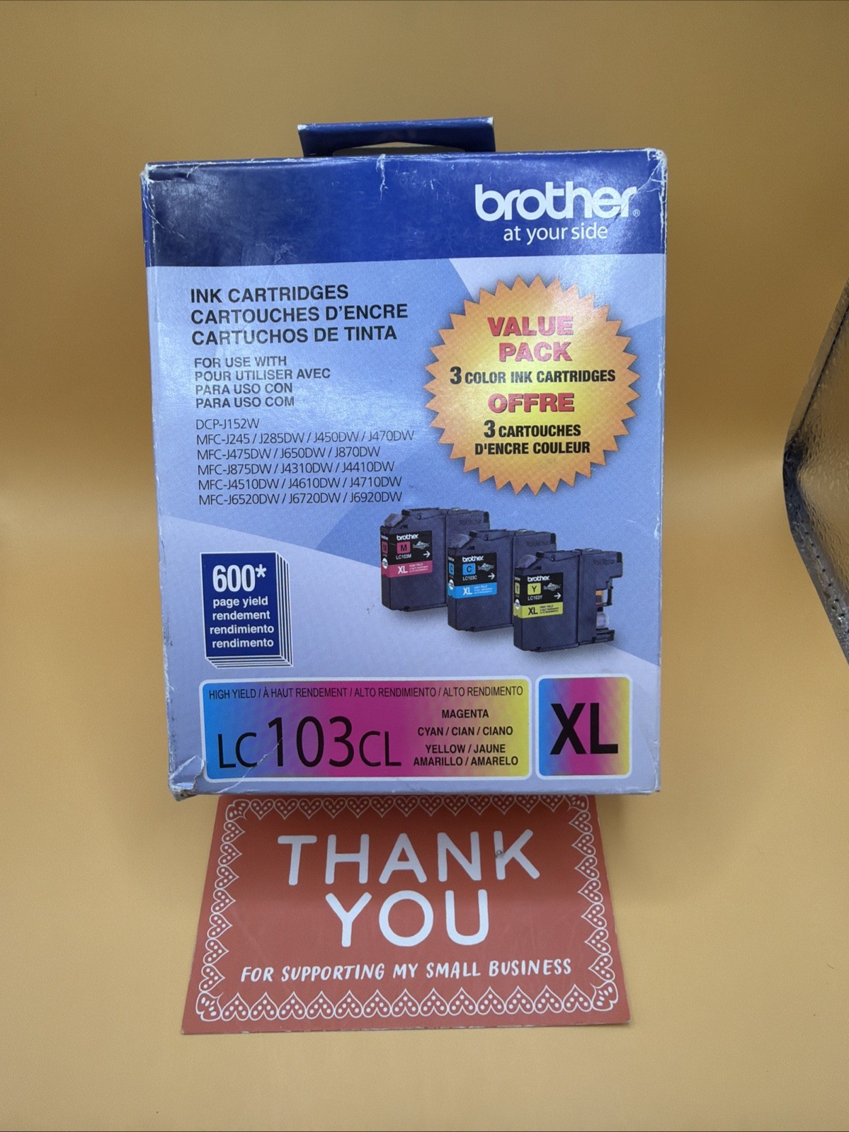 Brother LC103CL XL Magneta~ Cyan~ Yellow Color ~Exp 01/2018