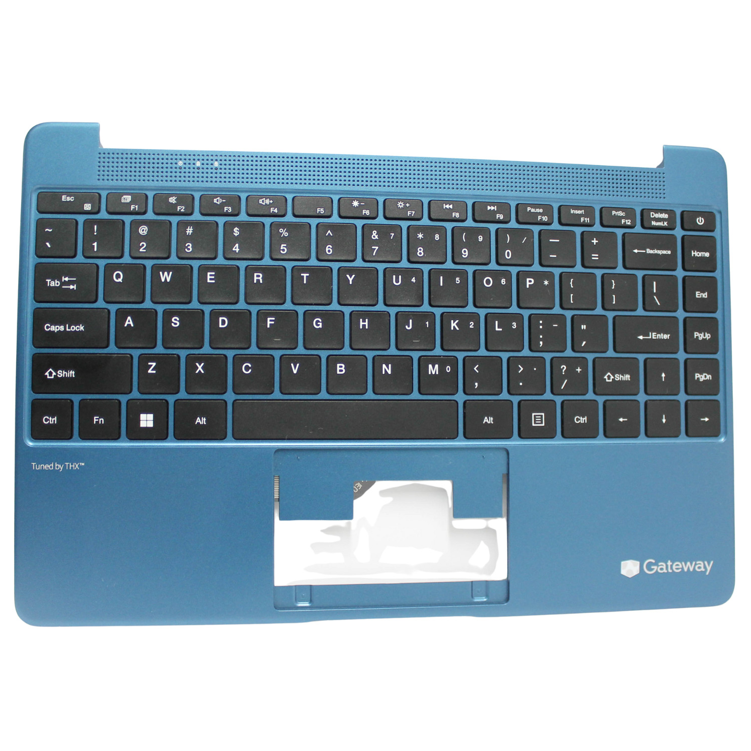 PALMREST-GWTN141-6BL-NTP Gateway Palmrest Top Cover Blue w/KB Black GRADE A