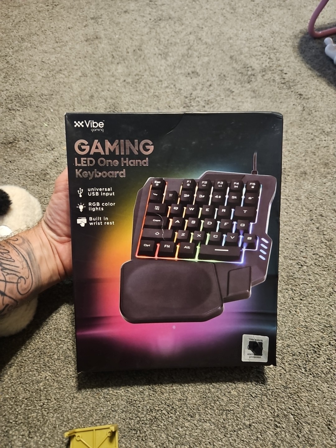 Vibe Gaming Gaming Led One Hand Keyboard RGB NEW AND SEALED