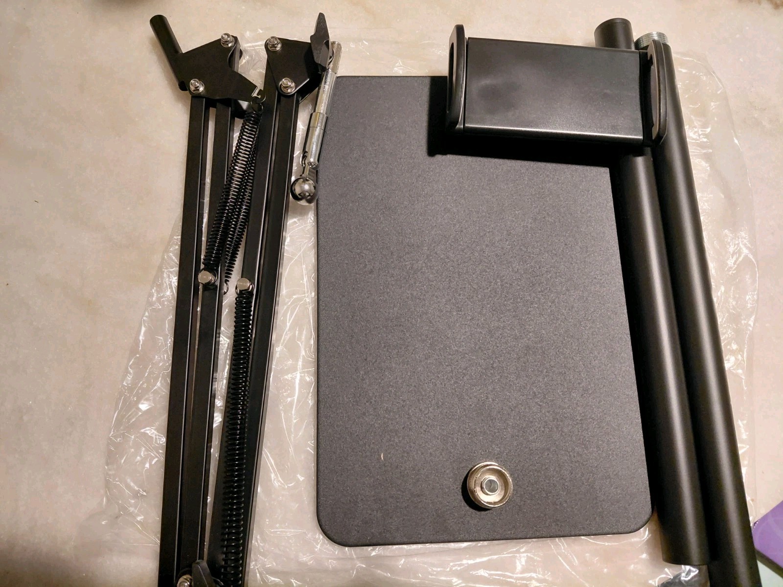 Adjustable Tablet-Phone Mount Arm Base | Overhead Camera Tablet Stand Clamp
