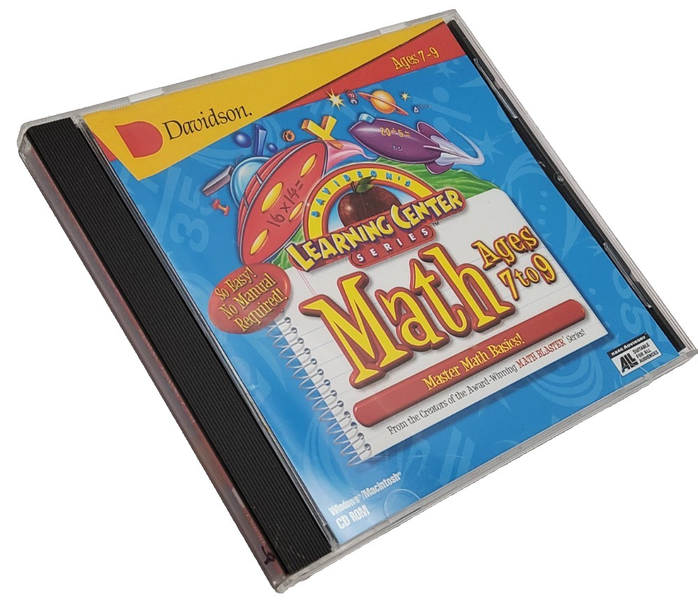 MATH Master class basics Ages 7 - 9 ~ Learning series ~ VTG 1998 Software CD-Rom