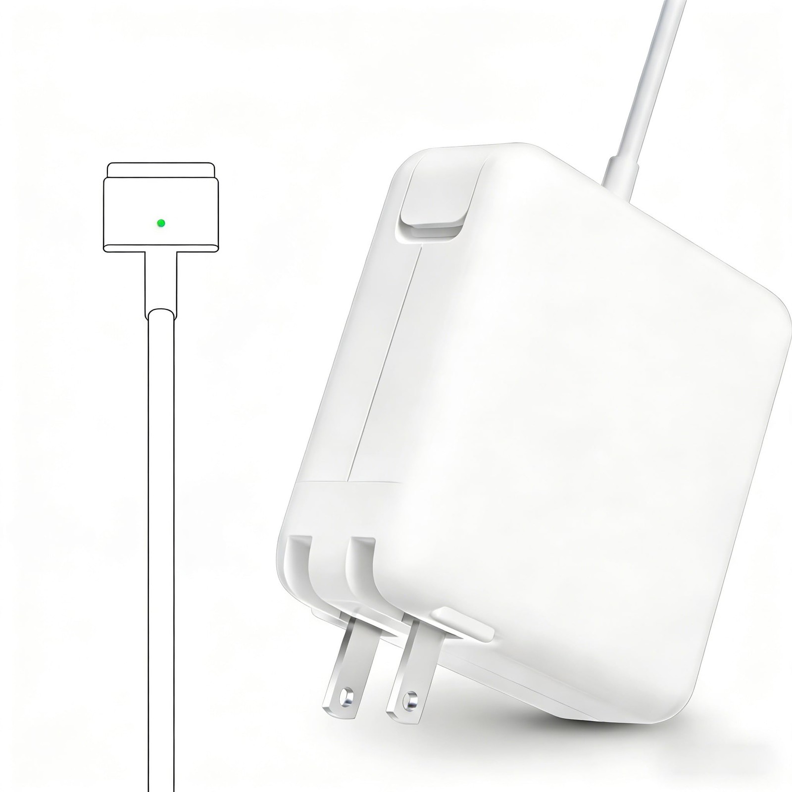 60W Mag 2 T-Tip Charger Compatible with Mac Book Pro/Air 11/13''