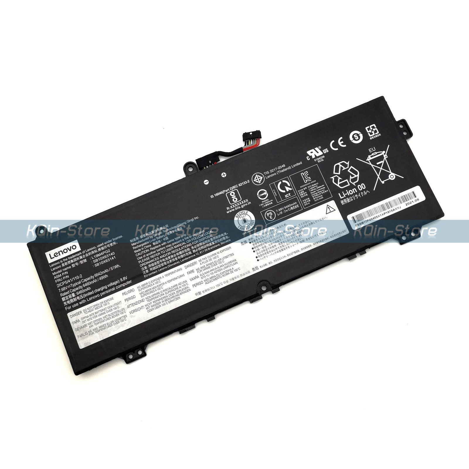 New Genuine L19M4PG2 Battery for Lenovo ThinkPad C13 Yoga 1st Gen Chromebook
