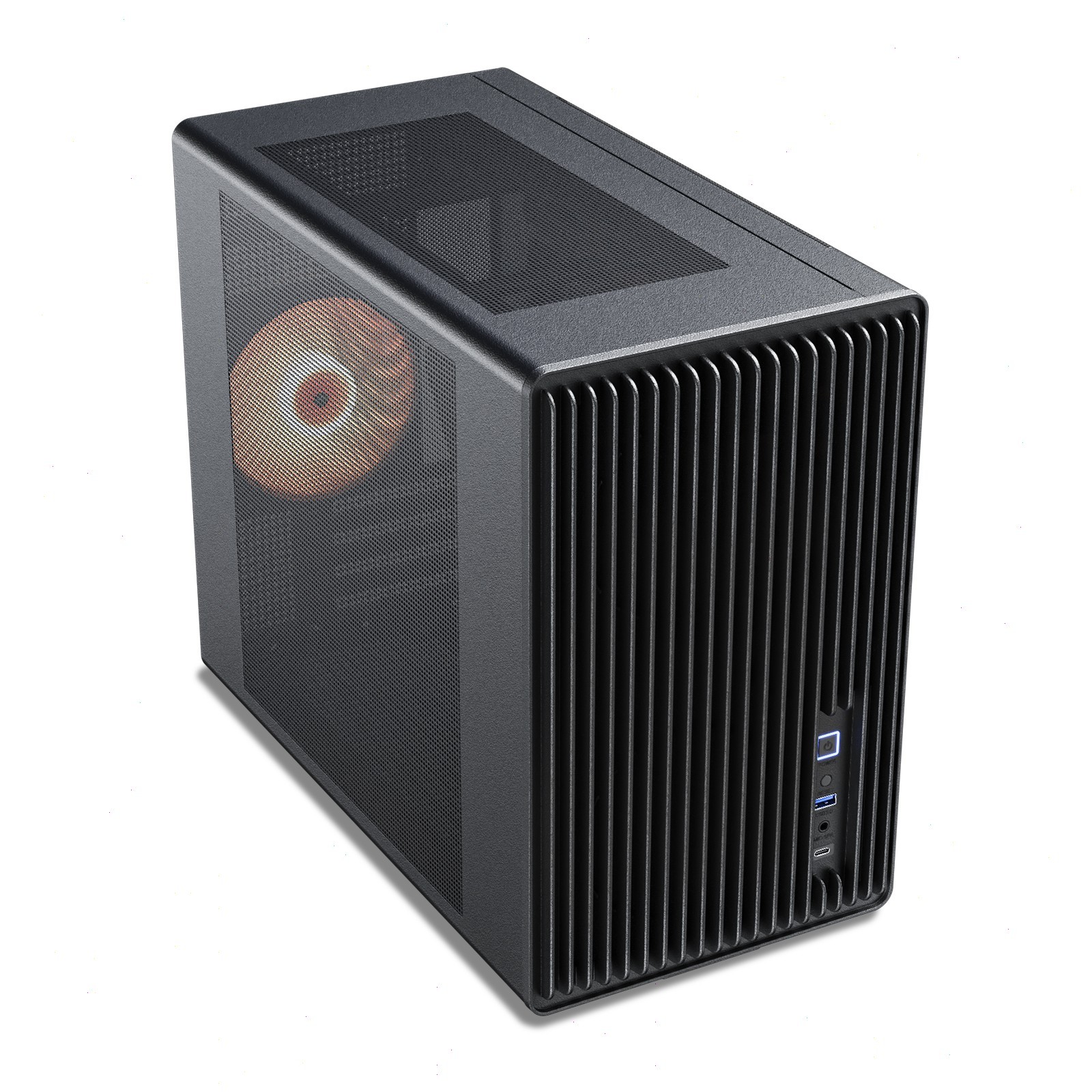 Vetroo M06 M-ATX/Mini-ITX Gaming PC Case, Adjustable PSU Mount, USB Type-C I/O