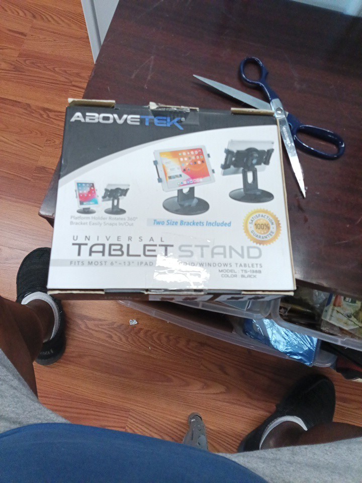*New* AboveTEK Universal Tablet Stand TS-138B 360° Rotating Adjustable (V5403)
