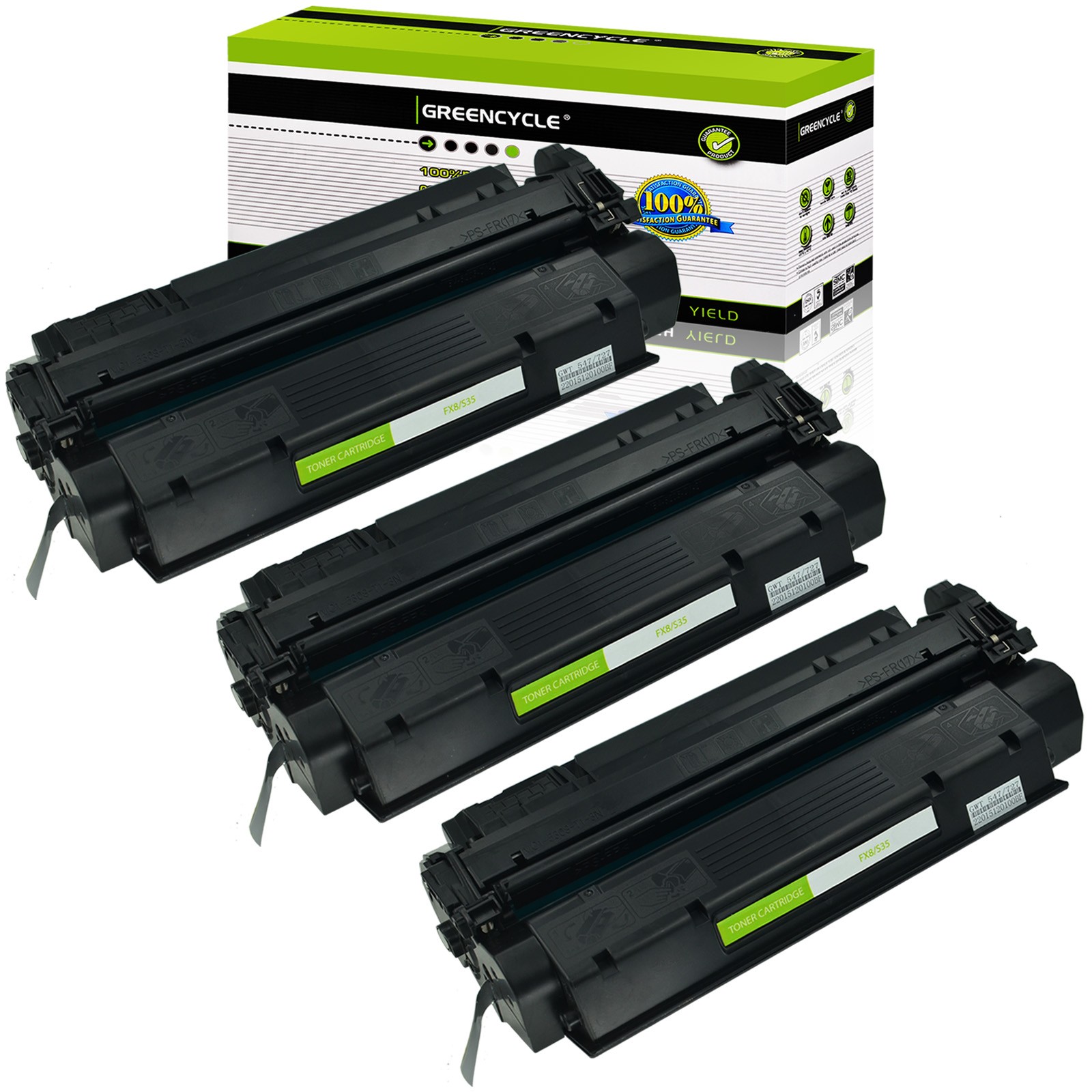 3PK S35 FX8 Toner Compatible with Canon Fax L360 L380 L380S L390 L398 L400 L408S