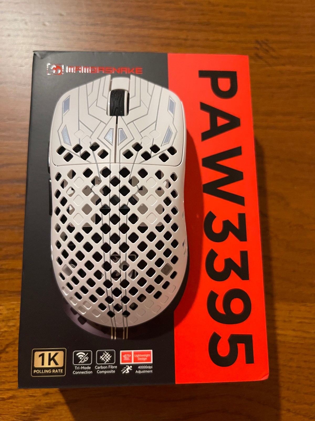MAMBASNAKE M2 Wireless Gaming Mouse,41g Ultra-Lightweight Carbon Fiber