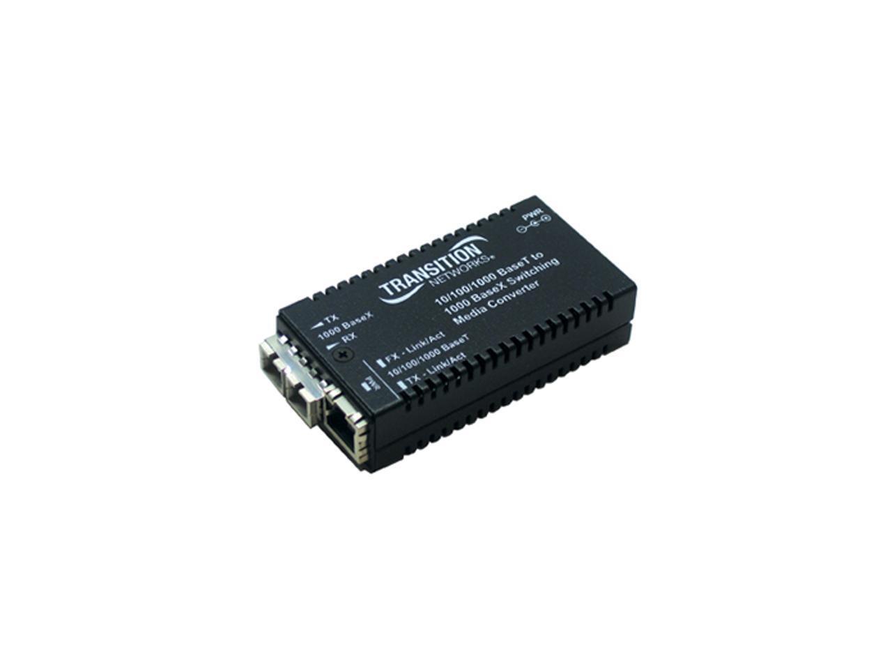 Transition Networks M/GE-PSW-SX-01-NA 10/100/1000Base-TX to 1000Base-SX Media Co